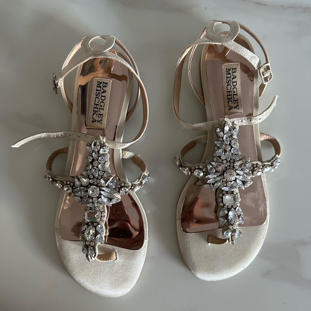 Badgley Mischka sandals, size 6, never worn